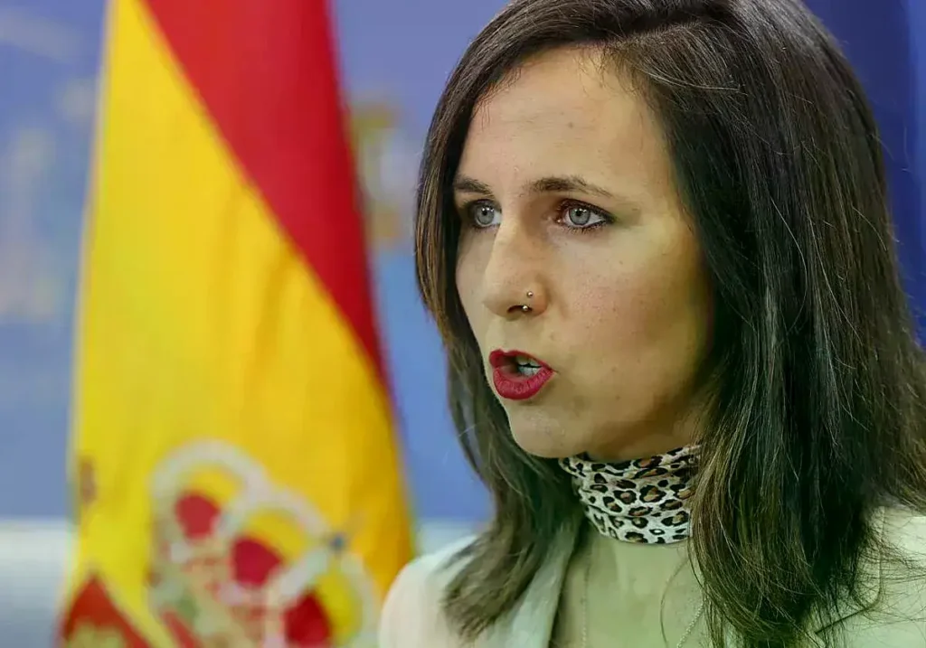 La secretaria general de Podemos, Ione Belarra, este miércoles en el Congreso.