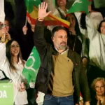 Santiago Abascal en un acto de su partido