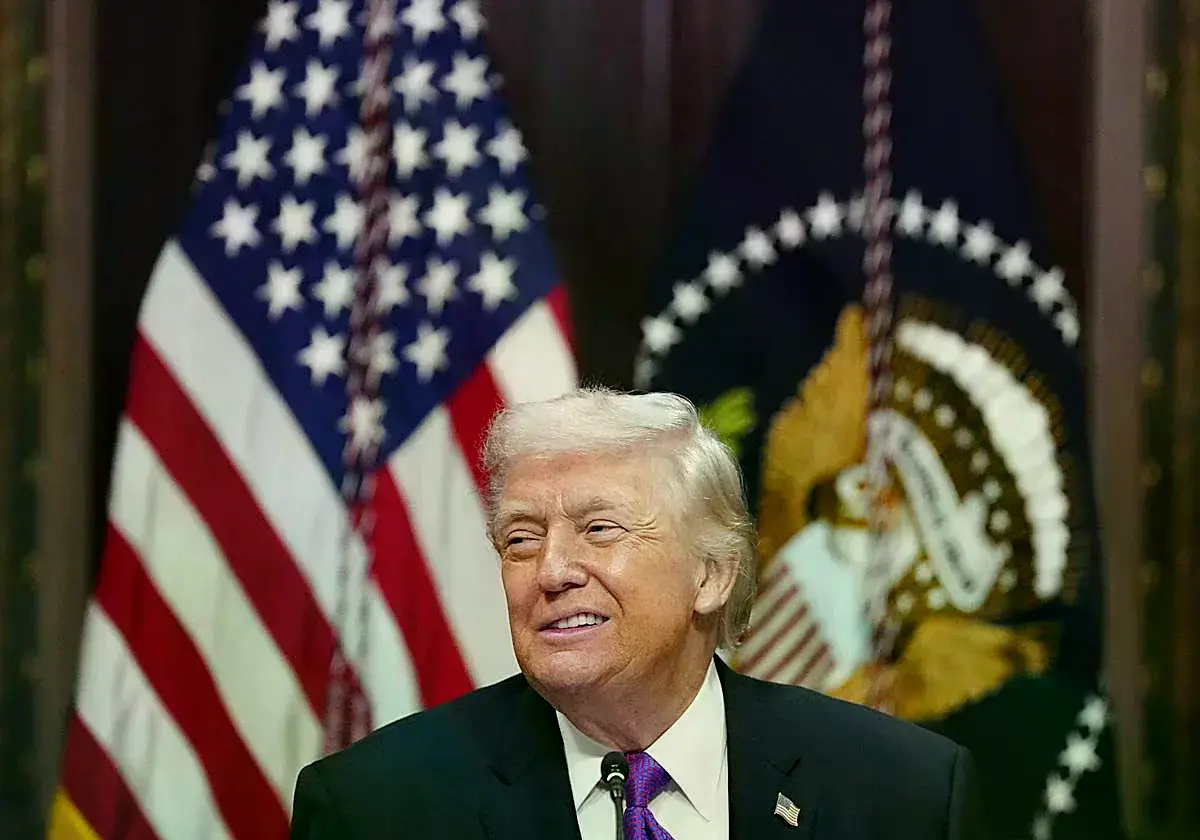 El presidente de EE UU, Donald Trump, en un acto en Washington.