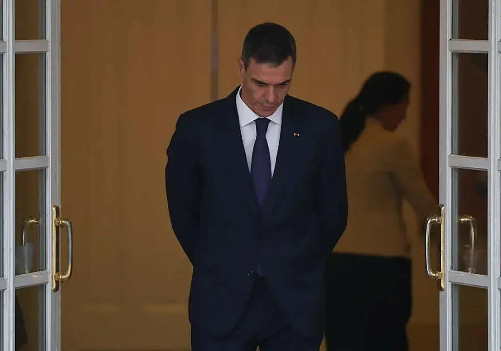 Pedro Sánchez, presidente del Gobierno, en el Palacio de La Moncloa.