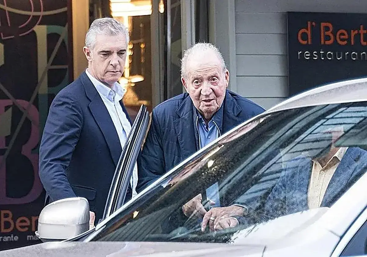 Juan Carlos I, en una de sus visitas a España