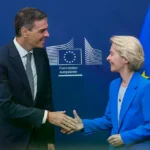 Pedro Sánchez y Ursula von der Leyen, en Bruselas, en mayo de 2025.