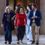 Portavoces del grupo parlamentario de Sumar en el Congreso.