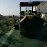 Óscar Liria durante una visita a una obra en la provincia