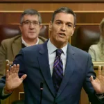 Pedro Sánchez durante la sesión de control en el Congreso de los Diputados.