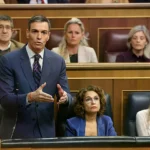 El presidente del Gobierno, Pedro Sánchez, durante una sesión parlamentaria.