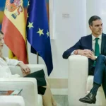 Yolanda Díaz y Pedro Sánchez en La Moncloa.