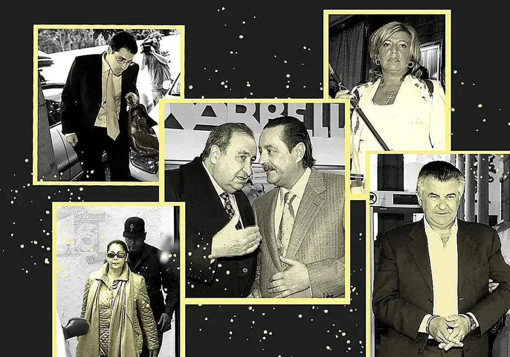 Despliegue policial durante la operación Malaya en Marbella.