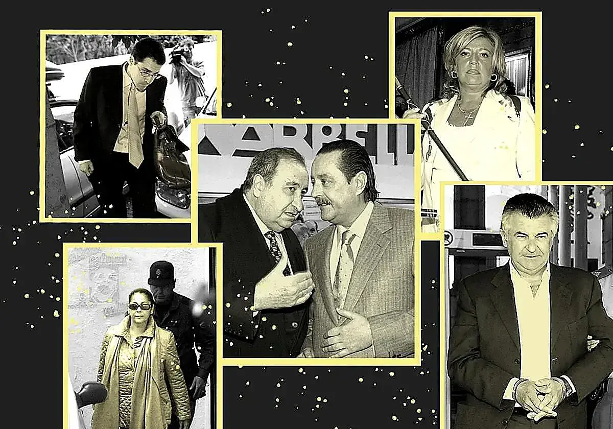 Despliegue policial durante la operación Malaya en Marbella.