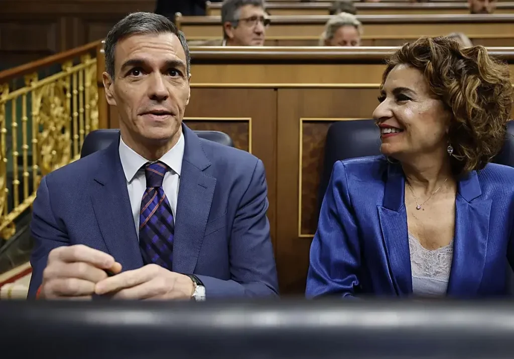 Ampliar Sánchez y Montero en el Congreso el pasado miércoles