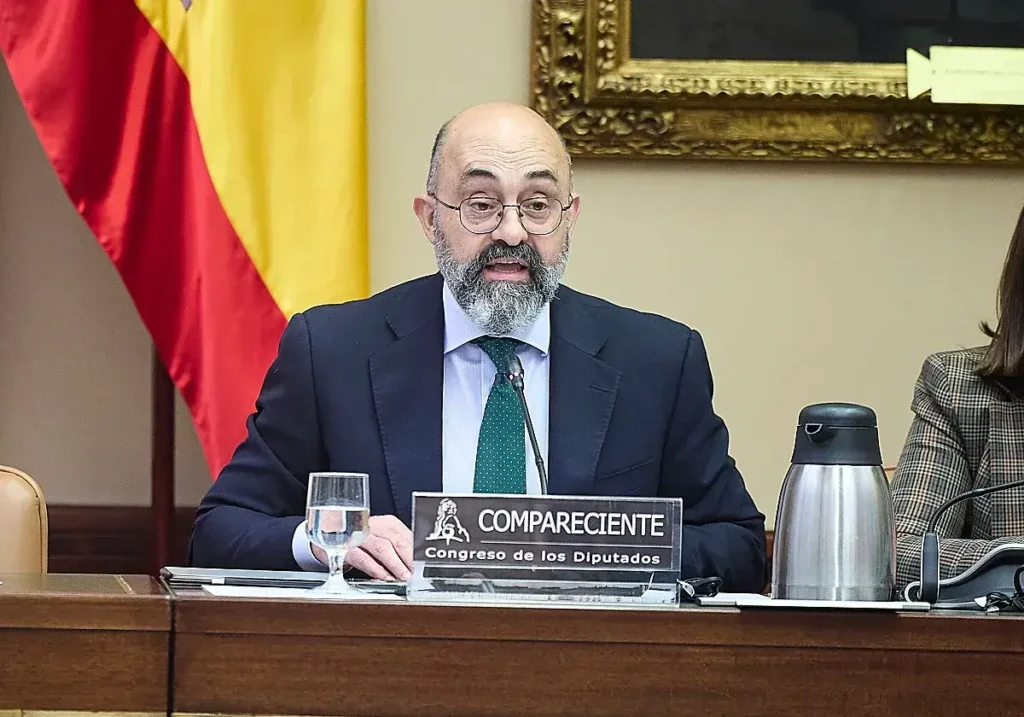 Luis Pedro Marco de la Peña este martes en el Congreso