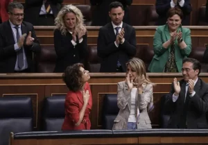 María Jesús Montero en el hemiciclo del Congreso de los Diputados