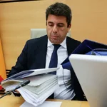 Carlos Mazón durante una comparecencia en Les Corts Valencianes.