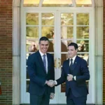 Sánchez y Pradales, esta mañana en La Moncloa.