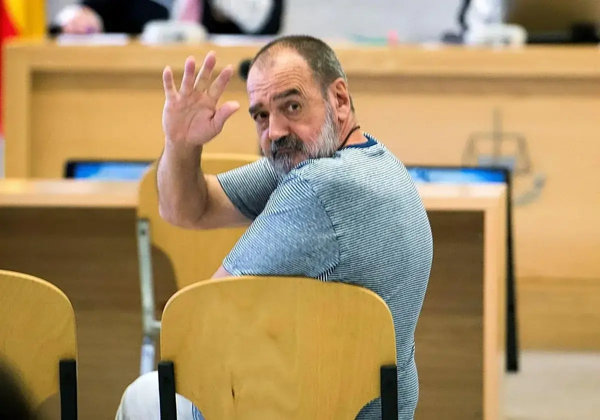 Ángel Tellería, durante su juicio en la Audiencia Nacional