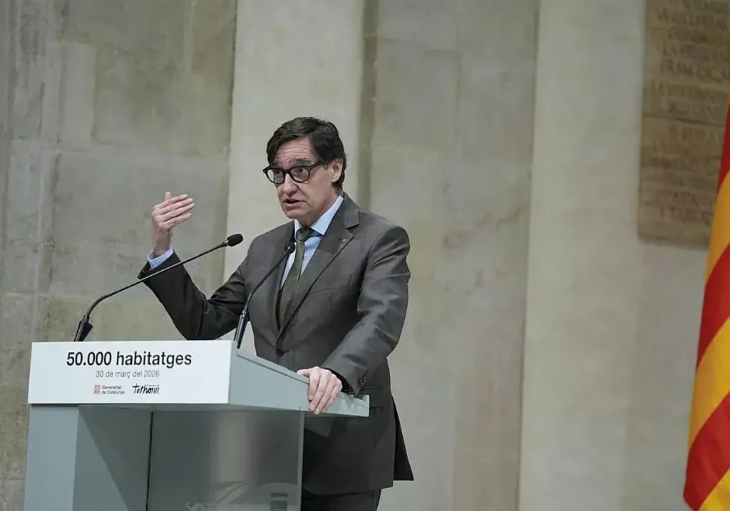 El presidente de la Generalitat de Cataluña, Salvador Illa.