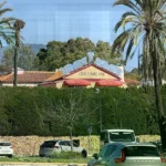 Vista exterior del célebre club de alterne Milady Palace, ya cerrado.