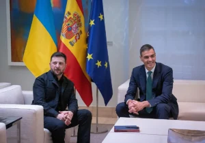 El presidente Pedro Sánchez en la última reunión con el ucraniano Volodímir Zelenski en la Moncloa en noviembre pasado. EP