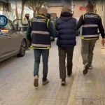 Imagen de la captura del sospechoso Policía Nacional