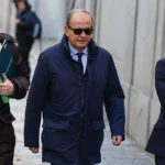 Justo Vicente Pelegrini, exdirector de Construcción de Acciona en España, a su llegada en diciembre pasado al Tribunal Supremo. EFE / LA VERDAD