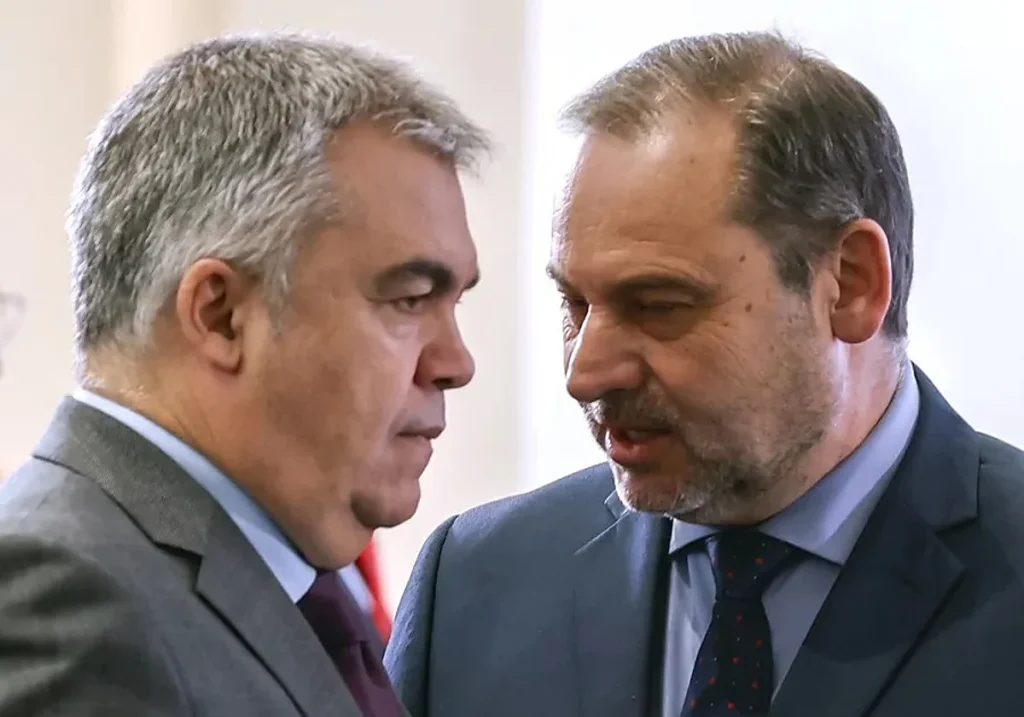Santos Cerdán y José Luis Ábalos Efe