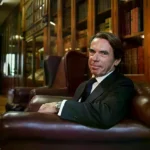 El expresidente Aznar, antes de presentar en Bilbao su nuevo libro 'Orden y libertad'.