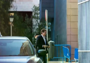 David Sánchez llega este lunes a la Audiencia de Badajoz.