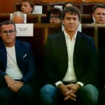 Miguel Ángel Gallardo y David Sánchez durante la última sesión del juicio.