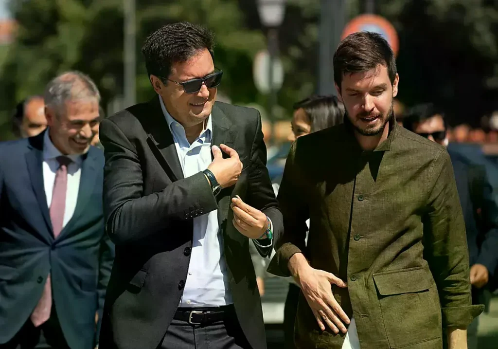 El ministro para la Transformación Digital, Óscar López, durante la séptima edición de Talento España, en la Casa del Lector.