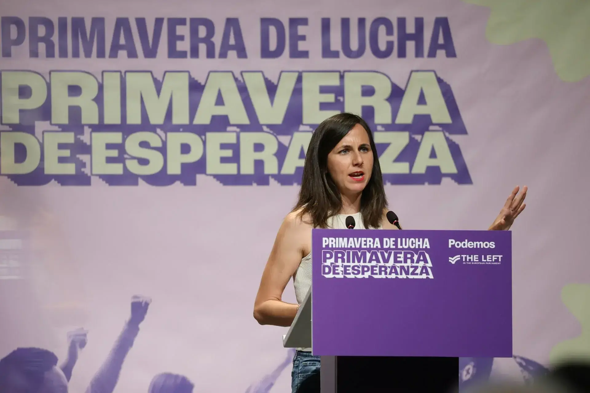 La secretaria general de Podemos, Ione Belarra. (EP)