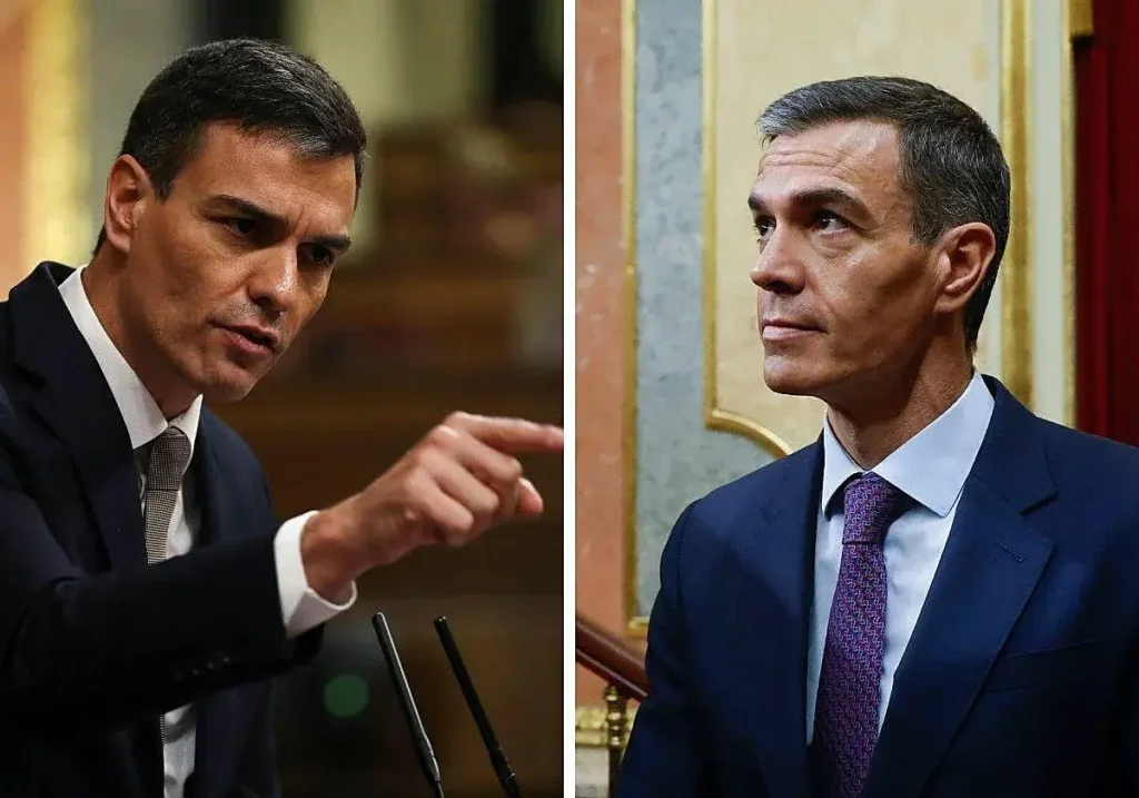 Pedro Sánchez, en 2018 y en 2026. (EFE)