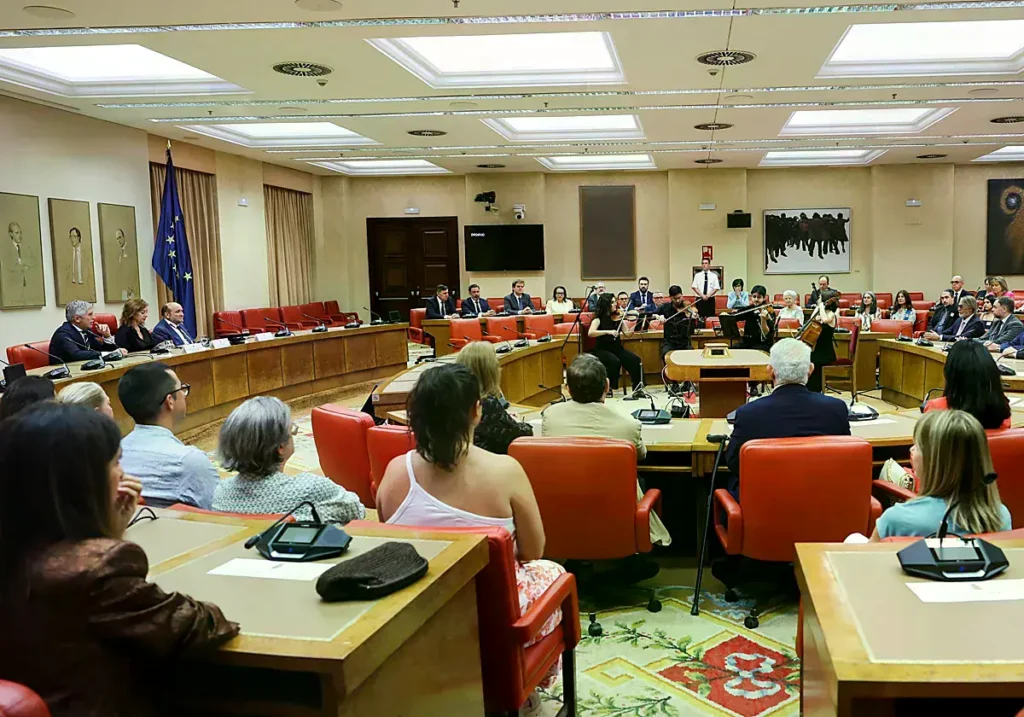 La Sala Constitucional del Congreso, donde ha tenido lugar el homenaje.