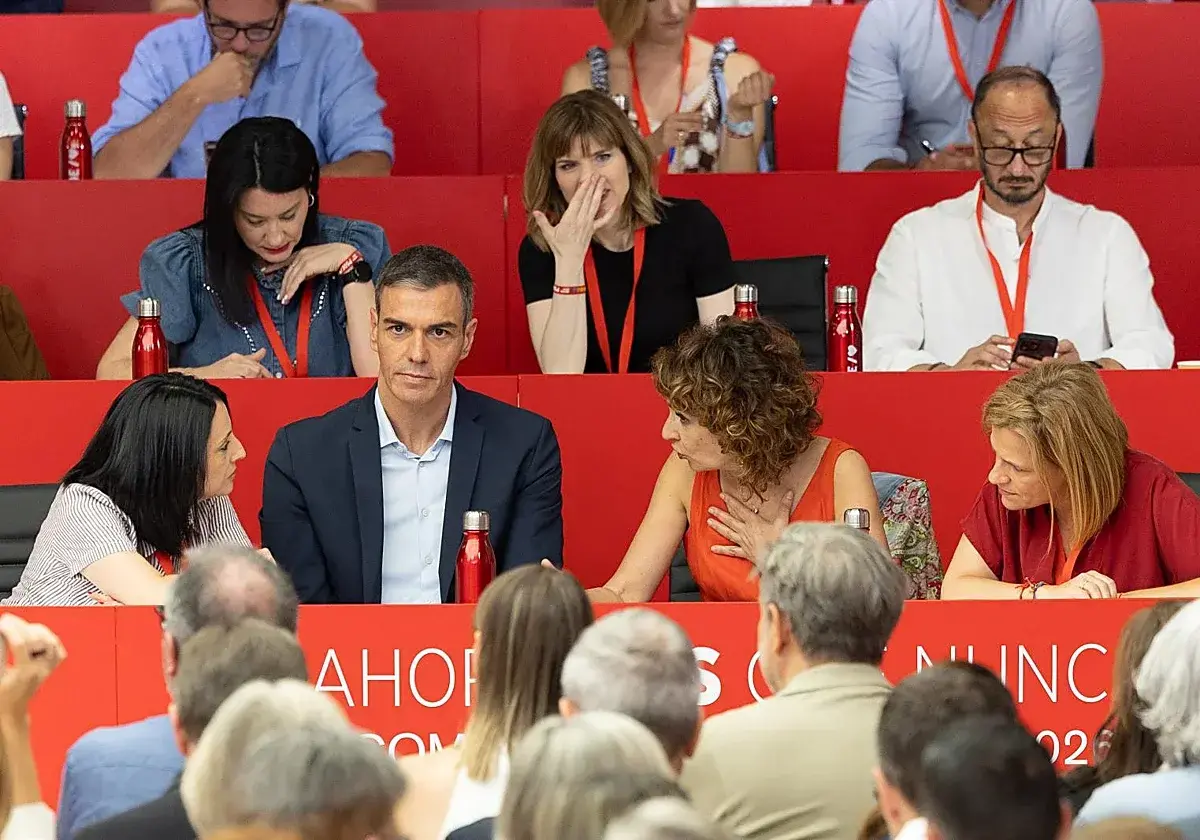 Sánchez este sábado ante el comité federal del PSOE. (EFE)
