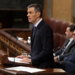 El presidente del Gobierno, Pedro Sánchez, durante el pleno en el que anunció el plan contra la corrupción.