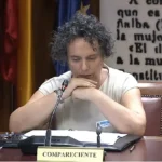 La secretaria de Zapatero, Gertrudis Alcázar, en la comisión de investigación del Senado.