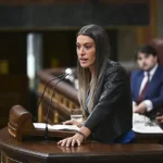 La portavoz de Junts per Catalunya, Míriam Nogueras, en el Congreso de los Diputados.