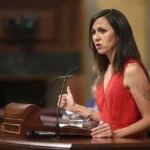 Ione Belarra, secretaria general de Podemos, en su comparecencia el pasado miércoles en la sesión de control del Gobierno.