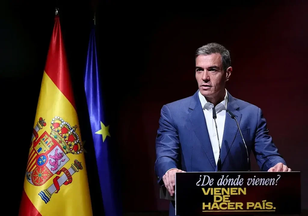 Sánchez este martes en la presentación de la campaña '¿De dónde vienen? Vienen de hacer país'.