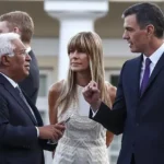 El presidente del Gobierno, Pedro Sánchez, y su mujer, Begoña Gómez, en la cumbre de la OTAN de 2023.