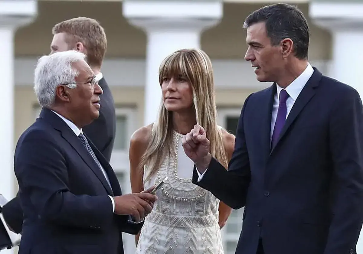 El presidente del Gobierno, Pedro Sánchez, y su mujer, Begoña Gómez, en la cumbre de la OTAN de 2023.