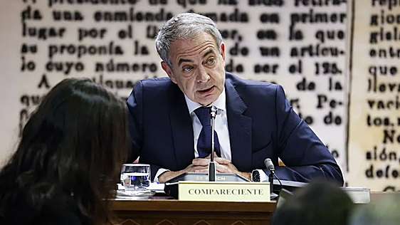 José Luis Rodríguez Zapatero en el Senado. (Efe)