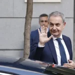 José Luis Rodríguez Zapatero llega a la Audiencia Nacional.