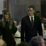 El presidente del Gobierno de España, Pedro Sánchez, y su esposa Begoña Gómez. (EP)