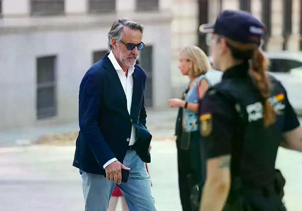 El empresario Joaquín Parra, a su llegada a la Audiencia Nacional.