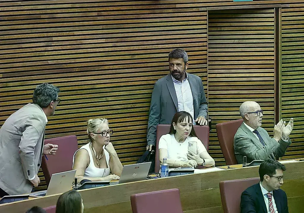 Carlos Mazón, en Les Corts.