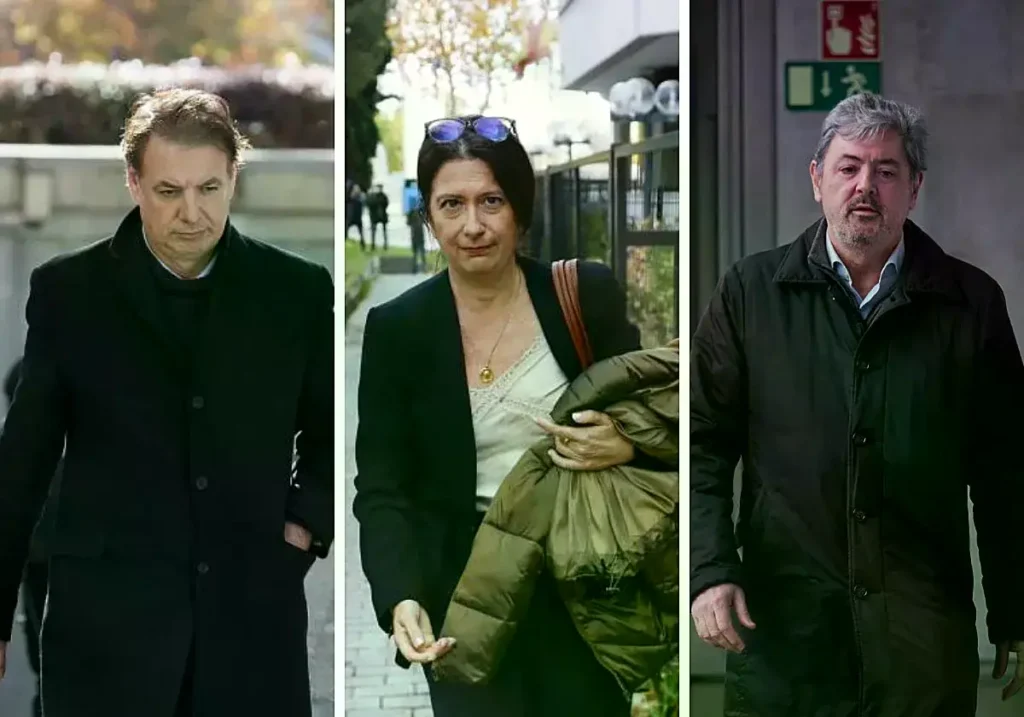 De izquierda a derecha, Vicente Fernández, Leire Díez y Antxon Alonso.