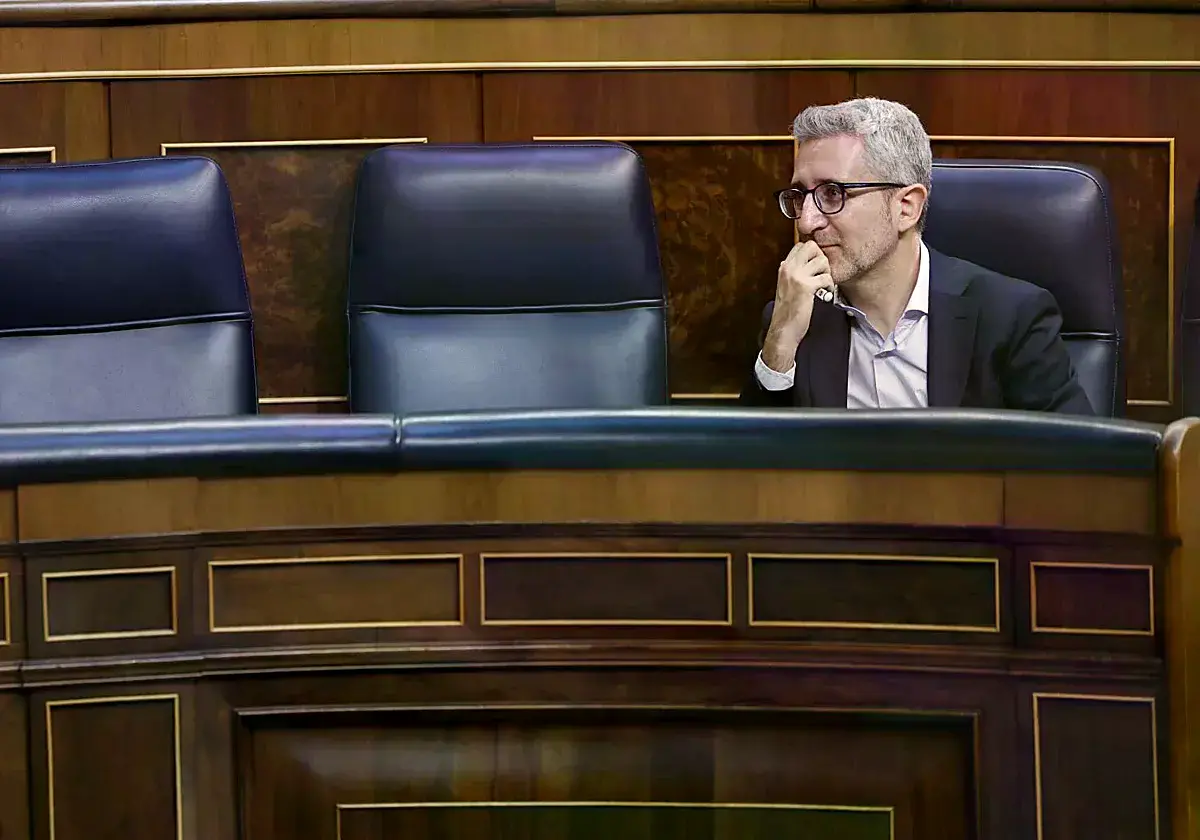 El ministro de Hacienda, Arcadi España, este martes en el Congreso.