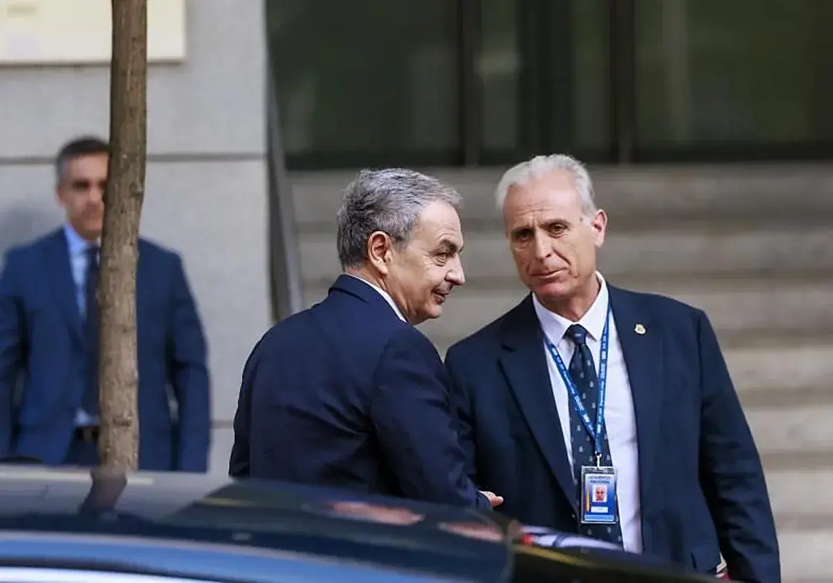 Zapatero el día de su declaración ante la Audiencia Nacional.