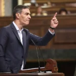Sánchez en su última comparecencia en el Congreso.