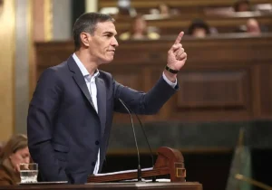 Sánchez en su última comparecencia en el Congreso.
